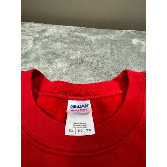 "Christmas Begins With Christ" Womens 3XL Red Sweater Christmas Holiday Tree God - Picture 3 of 8